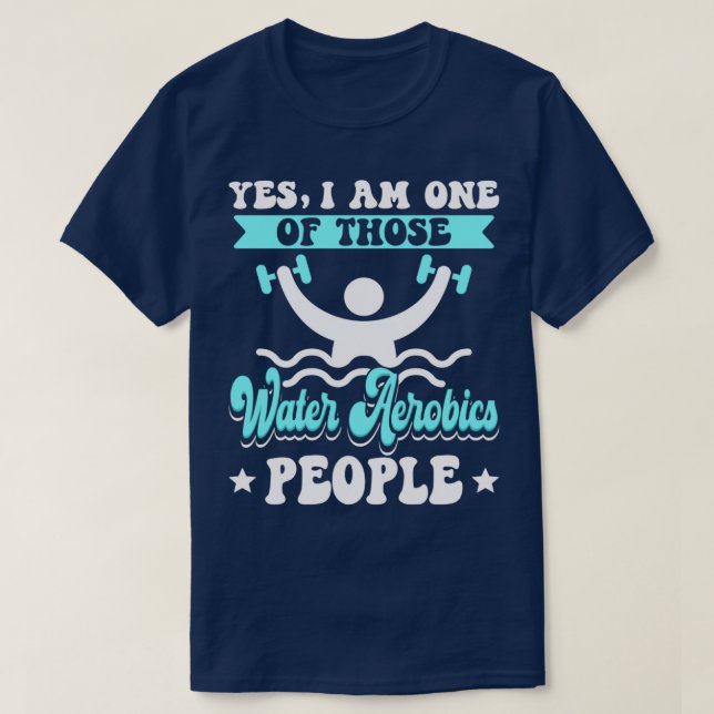 Vatten Aerobics People I Vatten Aerobics I Aqua Ae T Shirt (Design framsida)