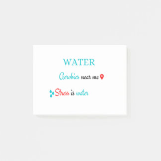 Vatten Aerobik nära mig Post-it Block