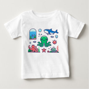 Vatten Animals Baby Bodykostym   Havets Roligt i S T Shirt