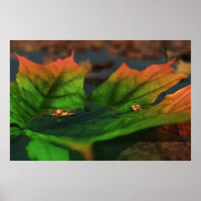 Vatten är en bred utskrift poster (Framsidan)