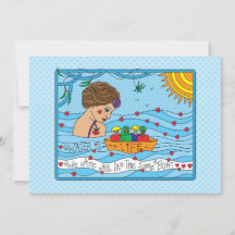 Vatten är Life_Flat Card 7" x 5"