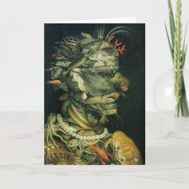 Vatten - Arcimboldo - 1566 Kort (Framsida)