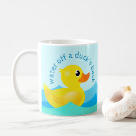 "Vatten av A Anka back" Cute Rubber Ankor-kaffe Kaffemugg