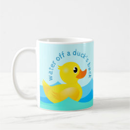 "Vatten av A Anka back" Cute Rubber Ankor-kaffe Kaffemugg