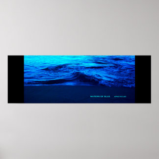 Vatten av blått poster