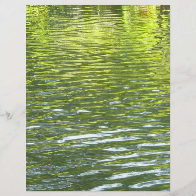 Vatten av Oak Bäck Gult och Grönt Natur Foto (Framsida)