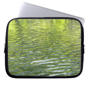 Vatten av Oak Bäck Gult och Grönt Natur Foto Laptop Sleeve