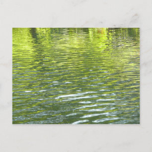 Vatten av Oak Bäck Gult och Grönt Natur Foto Vykort