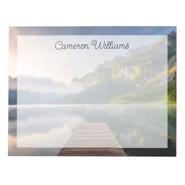 Vatten | Azure Alpine Sjö, Österrike Anteckningsblock (Framsida)