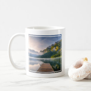 Vatten Azure Alpine Sjö, Österrike Kaffemugg