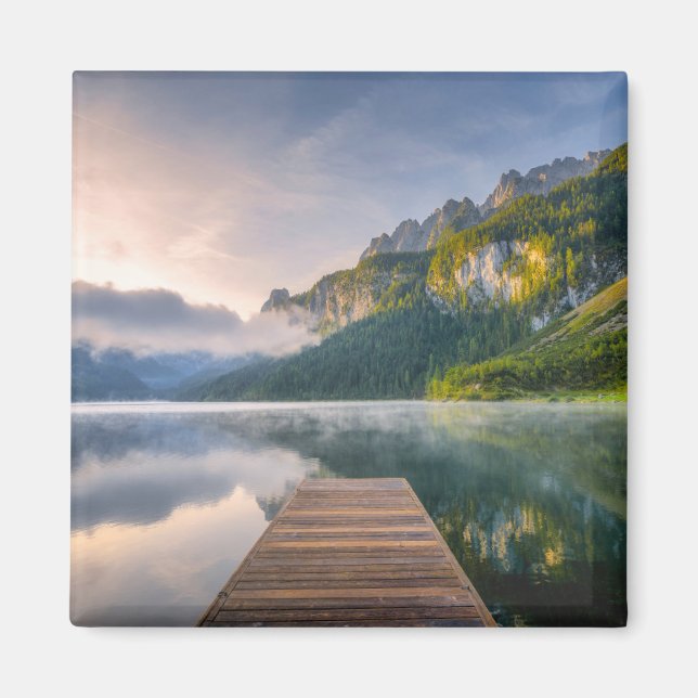 Vatten | Azure Alpine Sjö, Österrike Magnet (Framsidan)