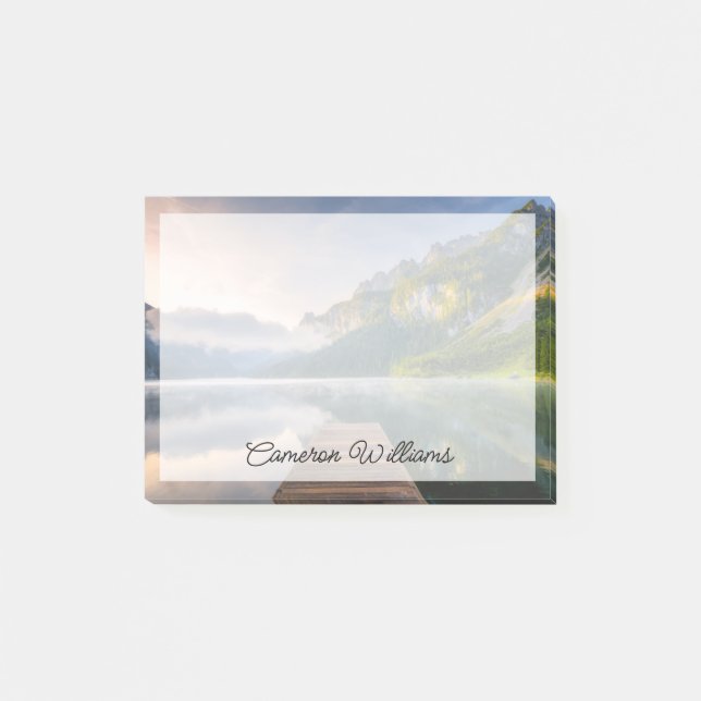 Vatten | Azure Alpine Sjö, Österrike Post-it Block (Framsida)