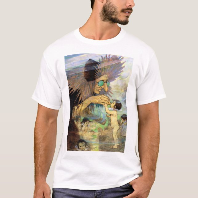 Vatten Baby och Fairy, Jessie Willcox Smith T Shirt (Framsida)