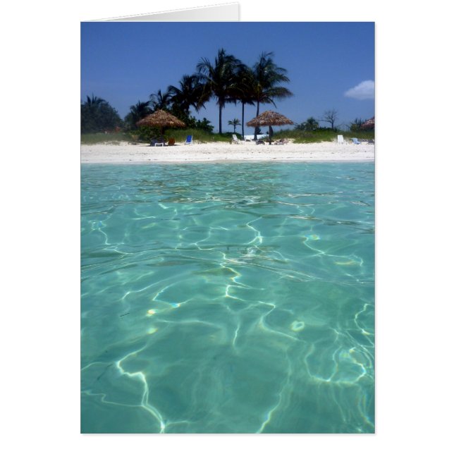 vatten bahamas hälsningskort (Framsidan)