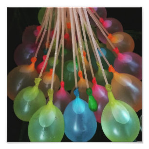 Vatten-ballonger Fototryck
