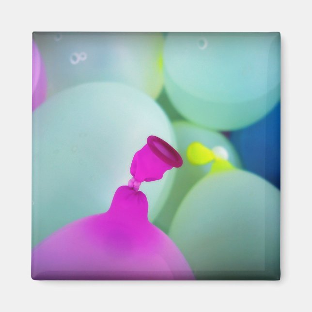 Vatten-ballonger Magnet (Framsidan)