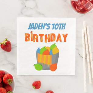 Vatten Balloon Bassäng Party Kids Sommardag i Pappersservett