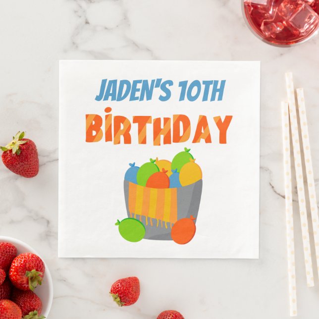 Vatten Balloon Bassäng Party Kids Sommardag i Pappersservett (Insitu)