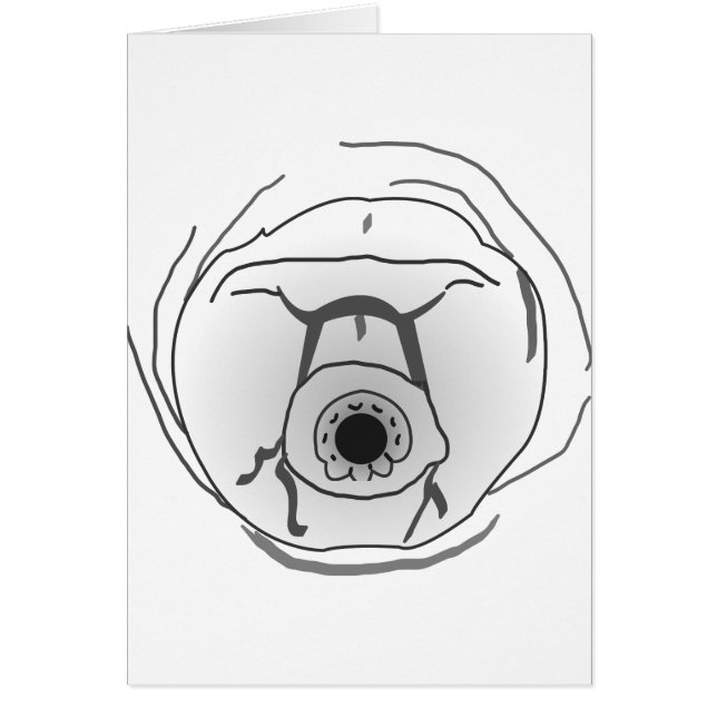 Vatten Bear Tardigrade Ansikte Hälsningskort (Framsidan)