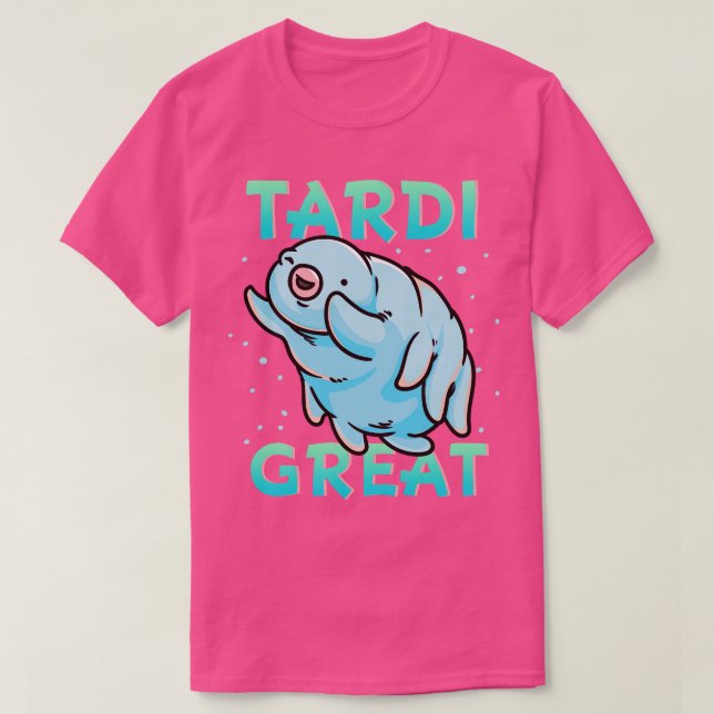 Vatten Bear Tardigrade Tardi Underbar T Shirt (Design framsida)