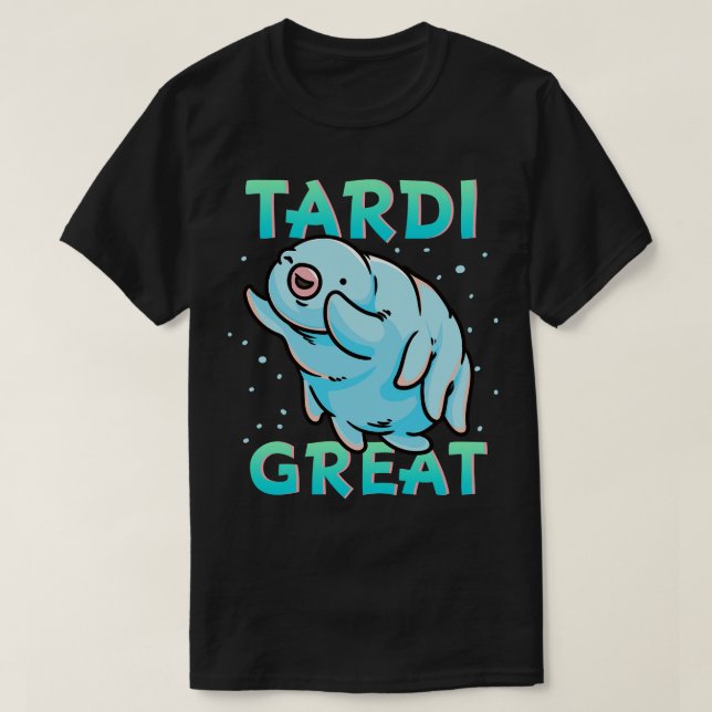 Vatten Bear Tardigrade Tardi Underbar T Shirt (Design framsida)