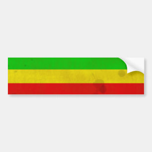 Vatten befläckte Rasta randar Bildekal