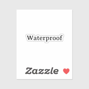 Vatten-beviset för Stänk-fria Paket-märkning Enkel Klistermärken
