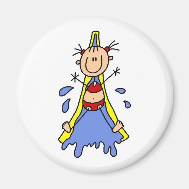 Vatten bildmagnet magnet (Framsidan)