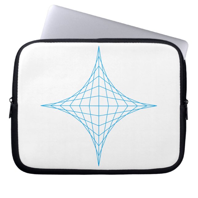 Vatten (blått) laptop sleeve (Framsidan)
