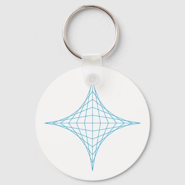 Vatten (blått) nyckelring (Framsida)