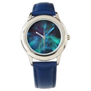 Vatten, blått och violett blanksteg Nebula Watch Armbandsur