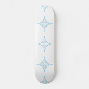 Vatten (blått) skateboard bräda 20,5 cm