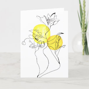 Vatten-blommekort Tack Kort