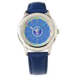 Vatten Blue Rosa Watch Armbandsur