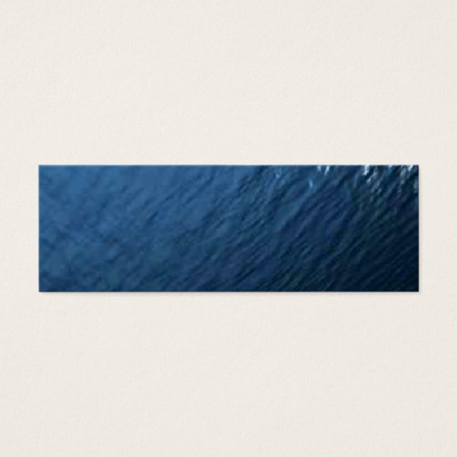 Vatten Blue Smala Litet Visitkort (Framsidan)