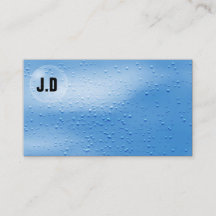 Vatten bubblar affärskort