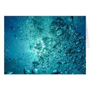 Vatten Bubbles Hälsningskort