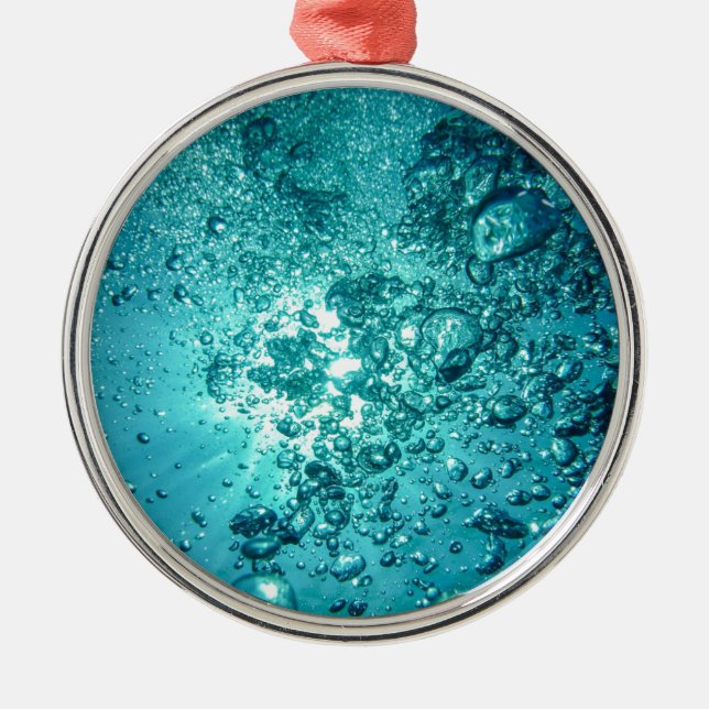 Vatten Bubbles Julgransprydnad Metall (Framsidan)