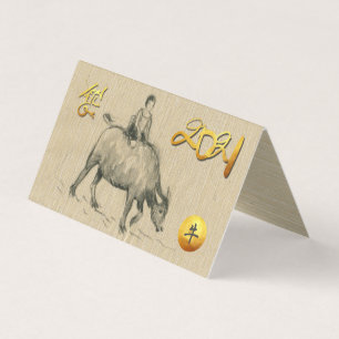 Vatten Buffalo Child Chinese Ox Year 2021 FC Kort