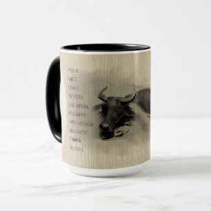 Vatten Buffalo Chinese Ox Year 2021 personlighet M Mugg