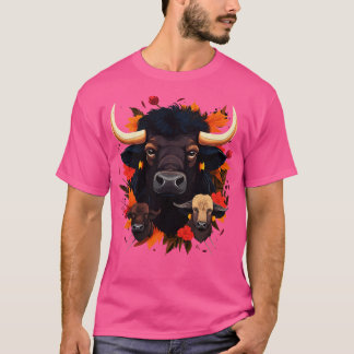 Vatten Buffalo Coloring Bok T Shirt