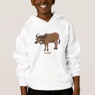 Vatten buffalo med illustration av blommornas teck t shirt