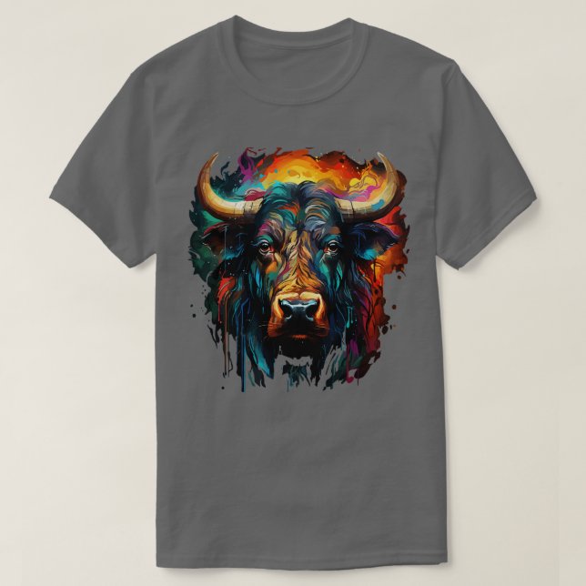 Vatten Buffalo Rainbow T Shirt (Design framsida)
