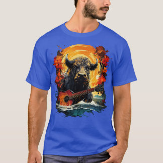 Vatten Buffalo Spela Guitar T Shirt