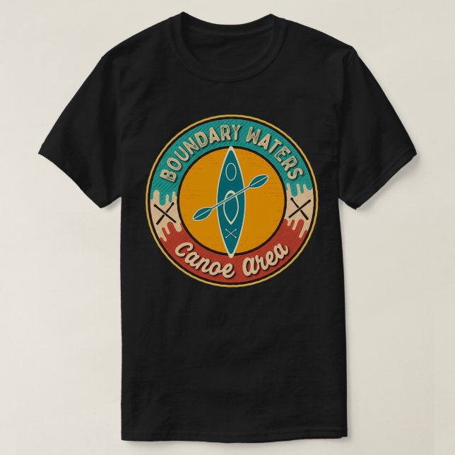 Vatten Canoe Area Wilderness GGG T Shirt (Design framsida)