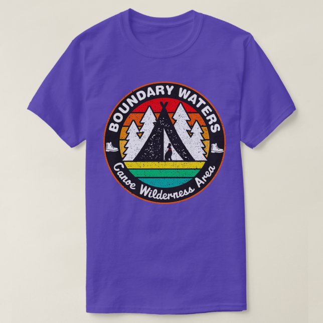 Vatten Canoe Area Wilderness LLLL T Shirt (Design framsida)