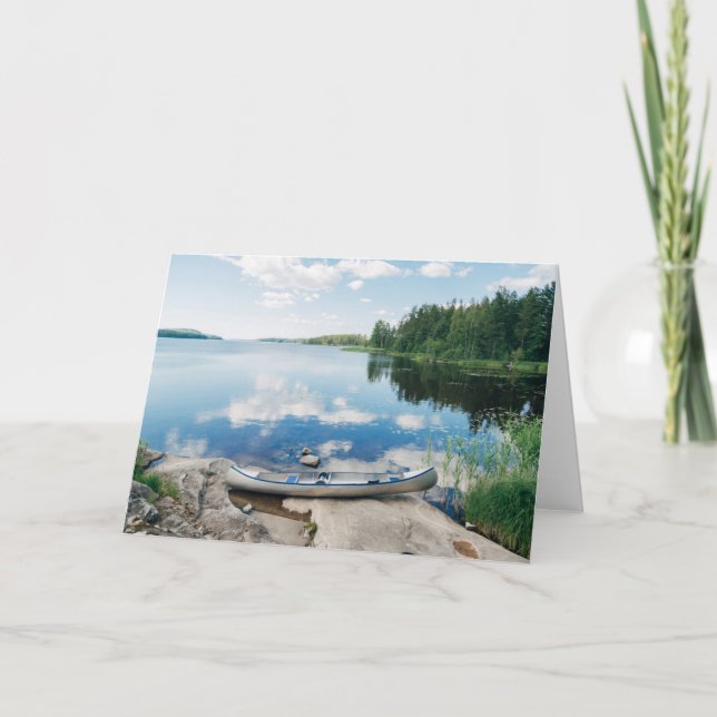 Vatten | Canoe i Sjö i Sverige Kort (Framsida)