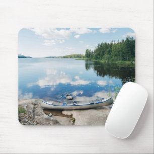 Vatten Canoe i Sjö i Sverige Musmatta