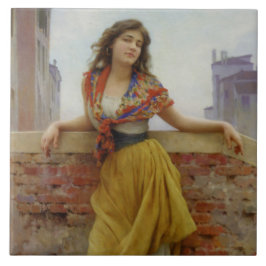 Vatten-Carrier Girl Kakelplatta