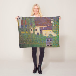 Vatten Castle, Gustav Klimt Fleecefilt